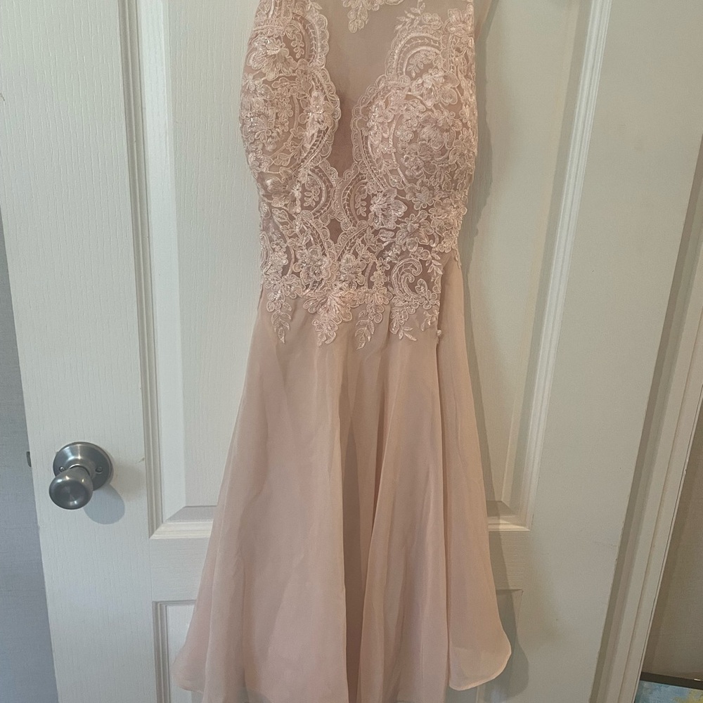 JJ's House Lace Detail Dress in Cream
